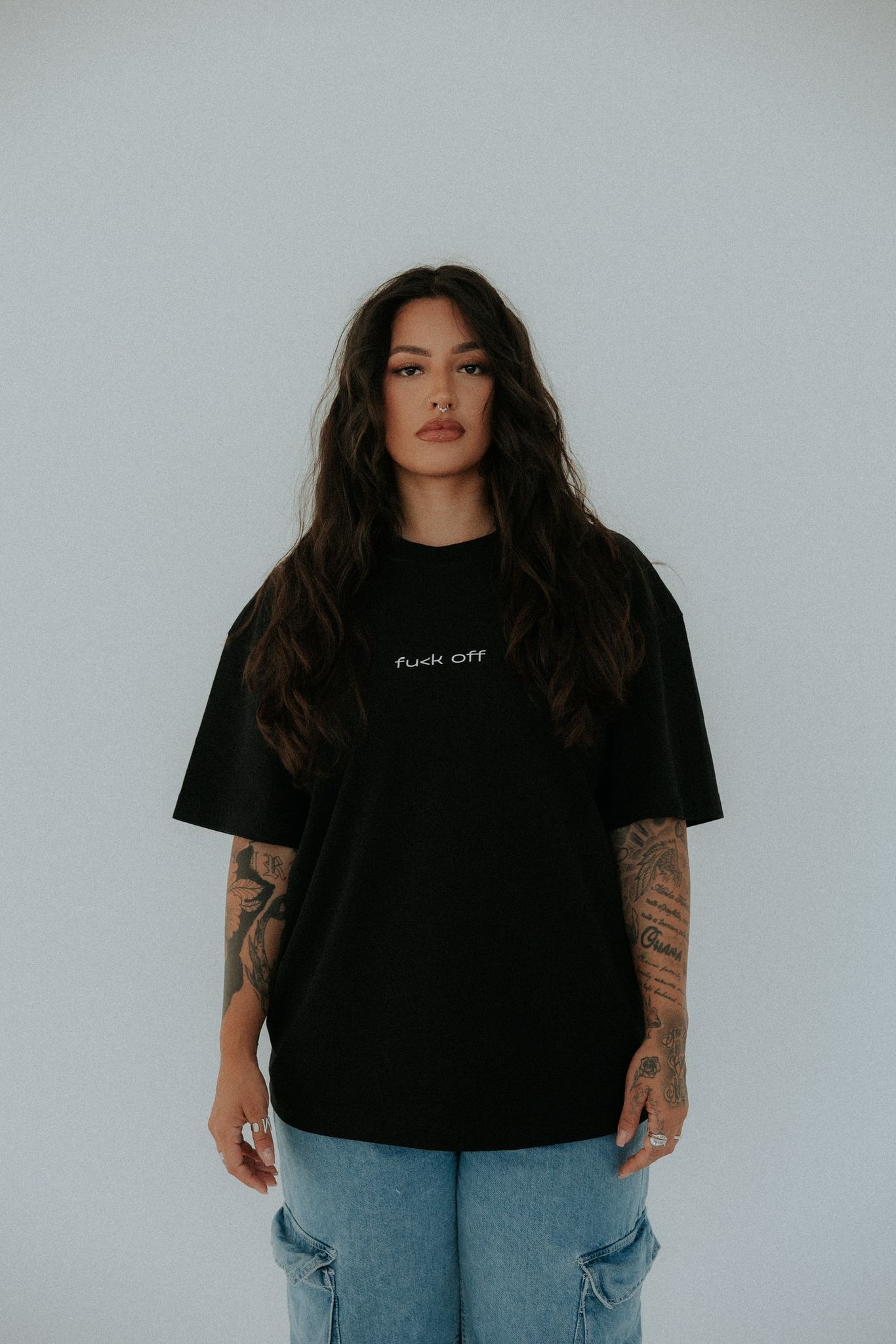T-shirt fu<koff Idiots Colection Black