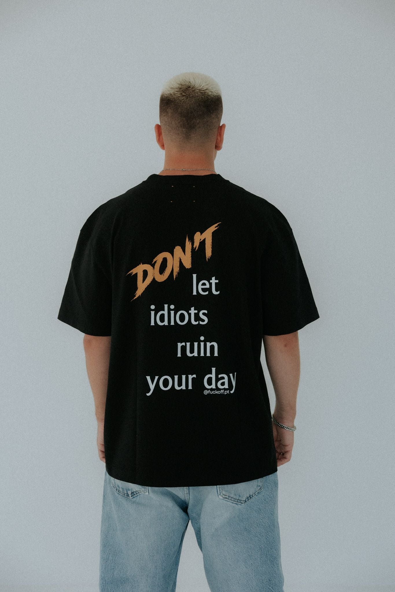 T-shirt fu<koff Idiots Colection Black