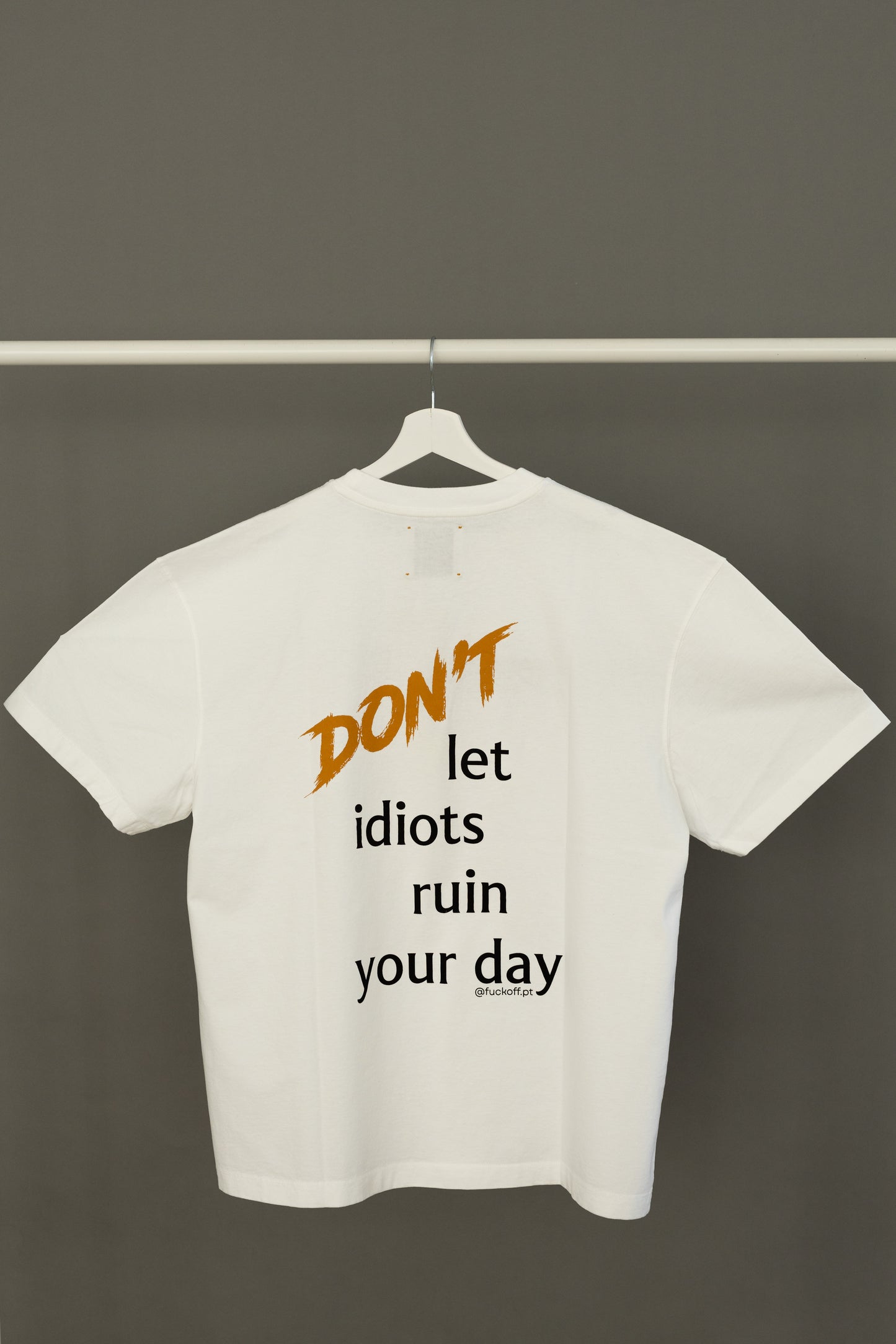 T-shirt fu<koff Idiots Colection White